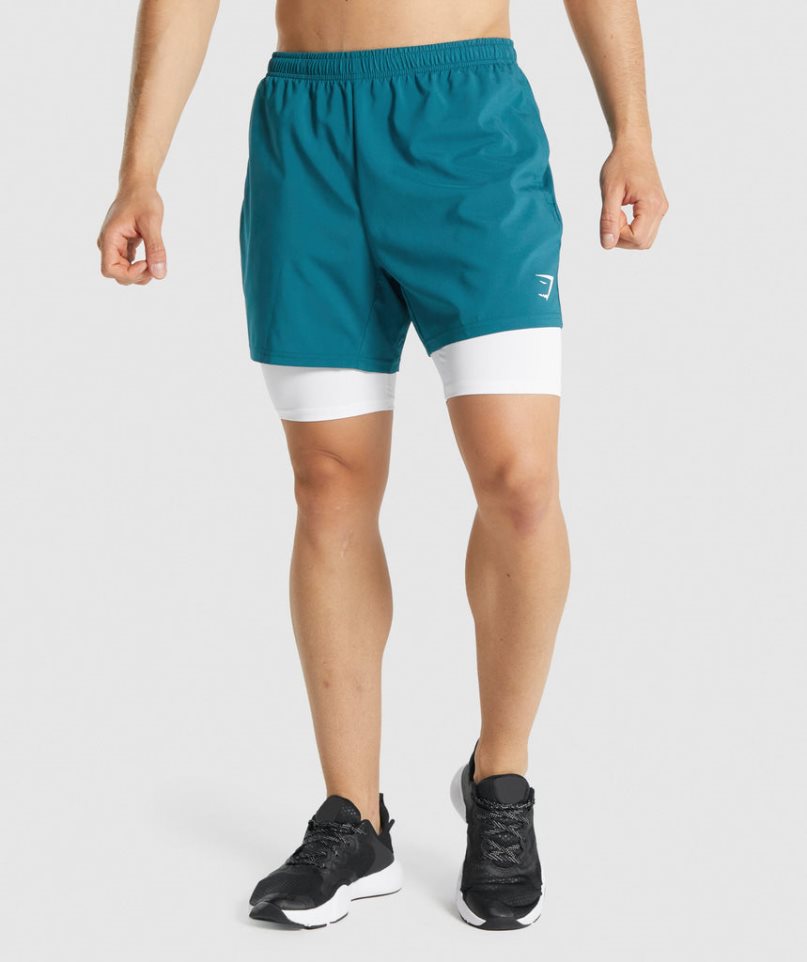 Men's Gymshark Element Baselayer Shorts White | CA 3N8A65